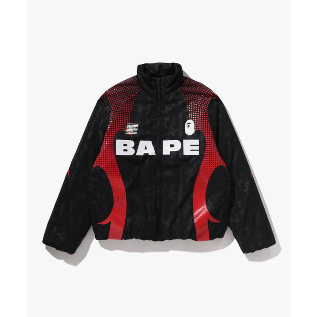 베이프 아바 프레임 모노그램 자카드 멀티 로고 패디드 자켓 M BLACK 001HJM301303MBLK