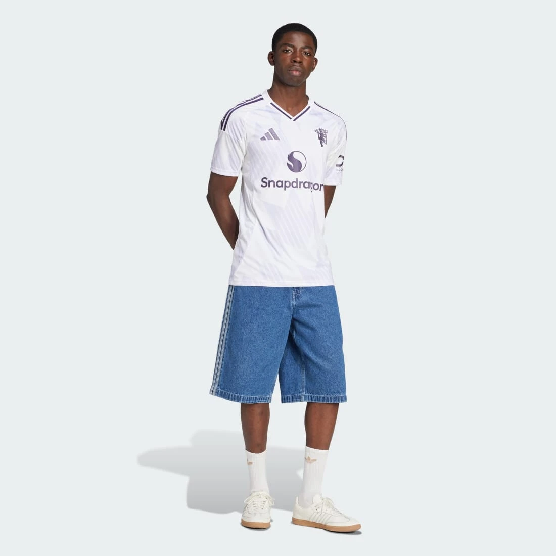 아디다스 맨체스터 유나이티드 2025/26 어웨이 저지 화이트 - KR 사이즈 (논 마킹 버전) JI7423