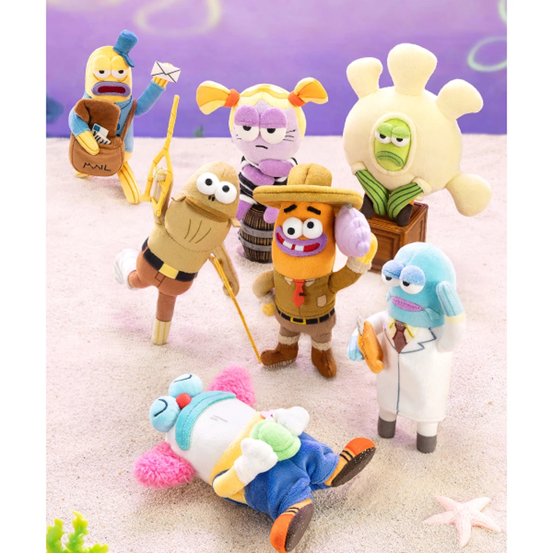 팝마트 스폰지밥 비키니 시티의 엉뚱한 친구들 인형 키링 2 1250814102