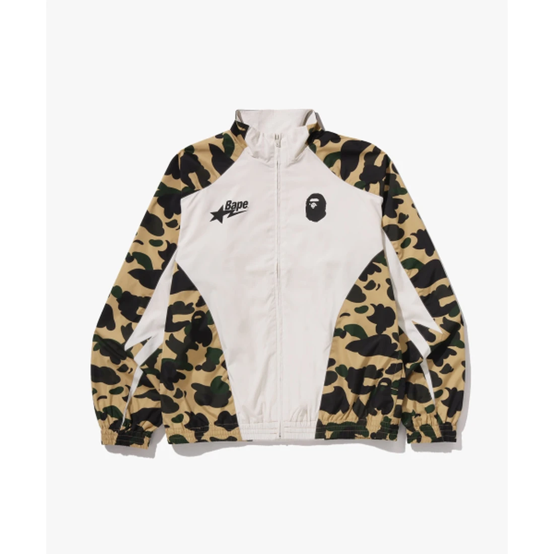베이프 퍼스트 카모 스탠드 칼라 트랙 자켓 M YELLOW 001LJM301312MYEL