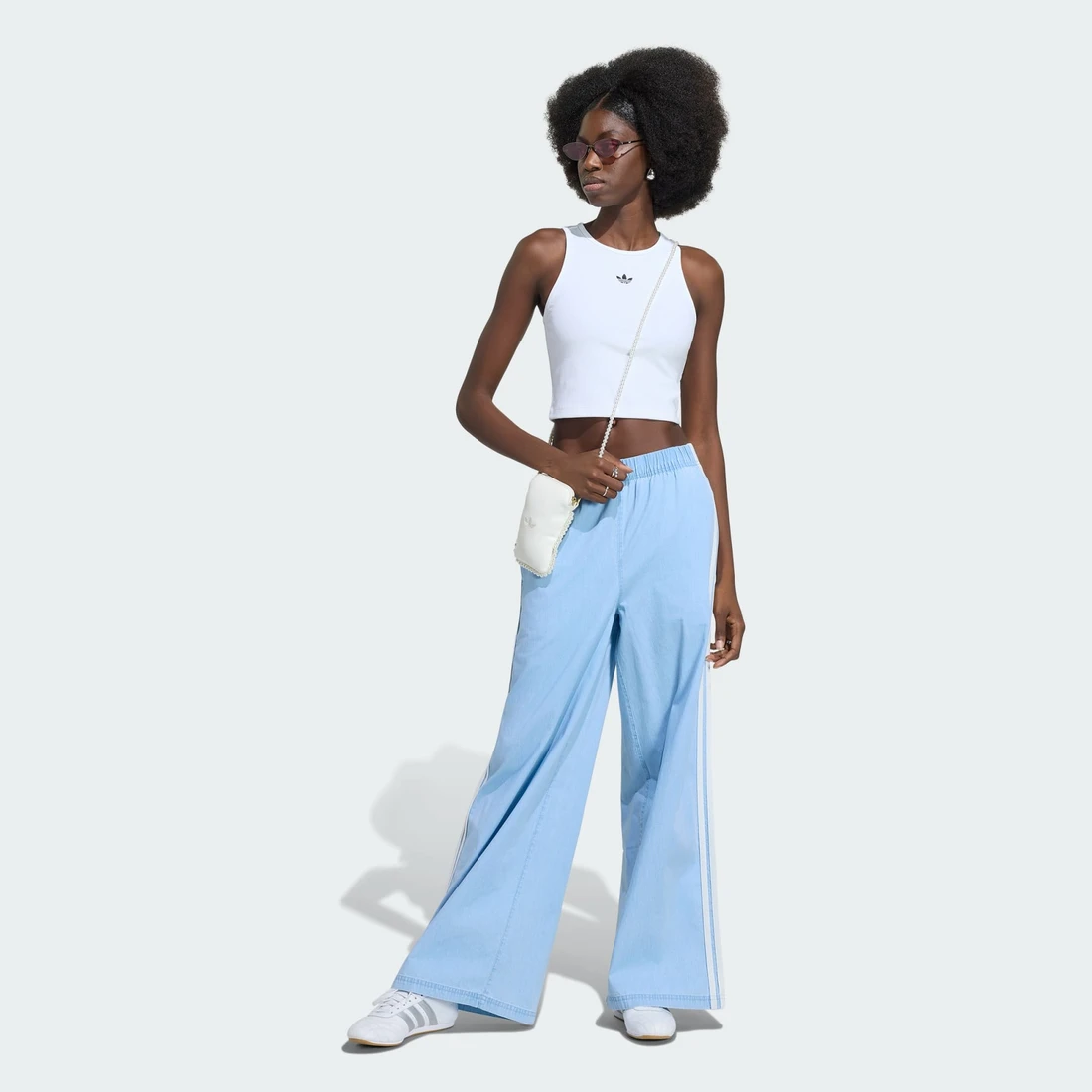 아디다스 아디다스 오리지널스 서머 글로우 데님 와이드 레그 팬츠 KY8111
