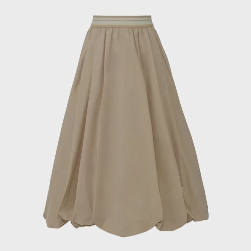 오니츠카 타이거 여성 밴딩 롱 스커트