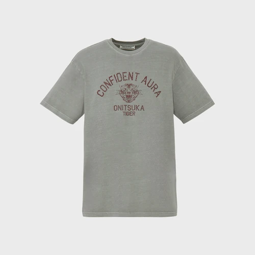 오니츠카 타이거 워싱 그래픽 반팔 티셔츠