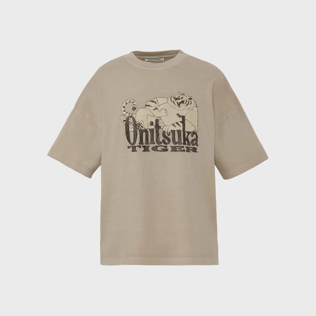 오니츠카 타이거 워싱 그래픽 반팔 티셔츠 2183B608-020