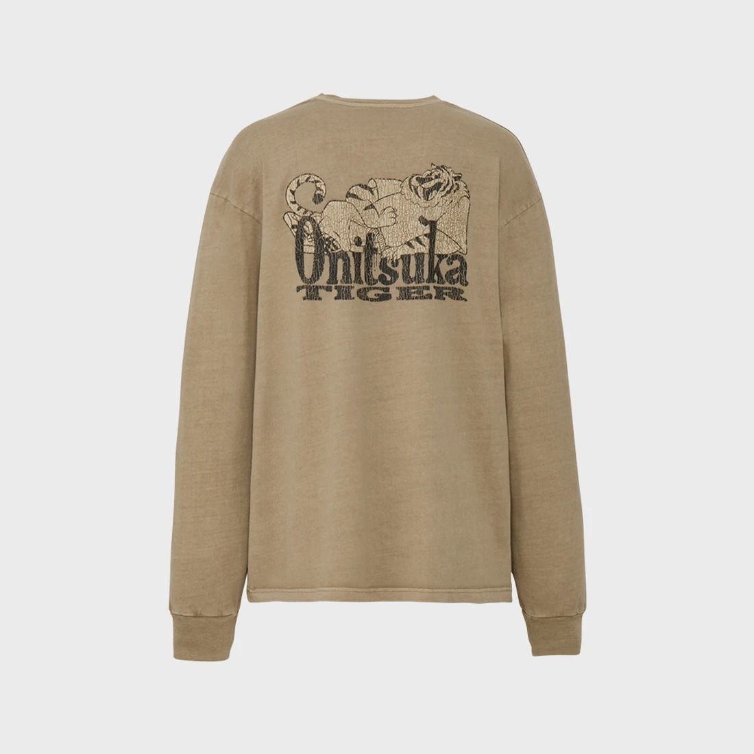 오니츠카 타이거 워싱 그래픽 긴팔 티셔츠 2183B610-250