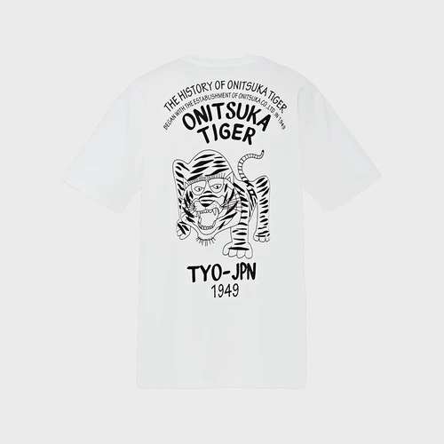 오니츠카 타이거 호랑이 그래픽 티셔츠