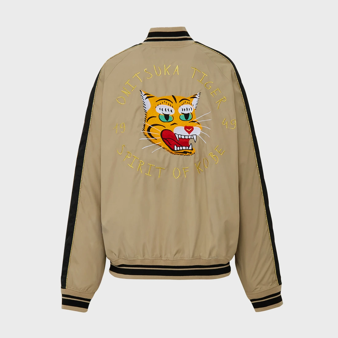 오니츠카 타이거 로고 자수 봄버 자켓 2183B437-250