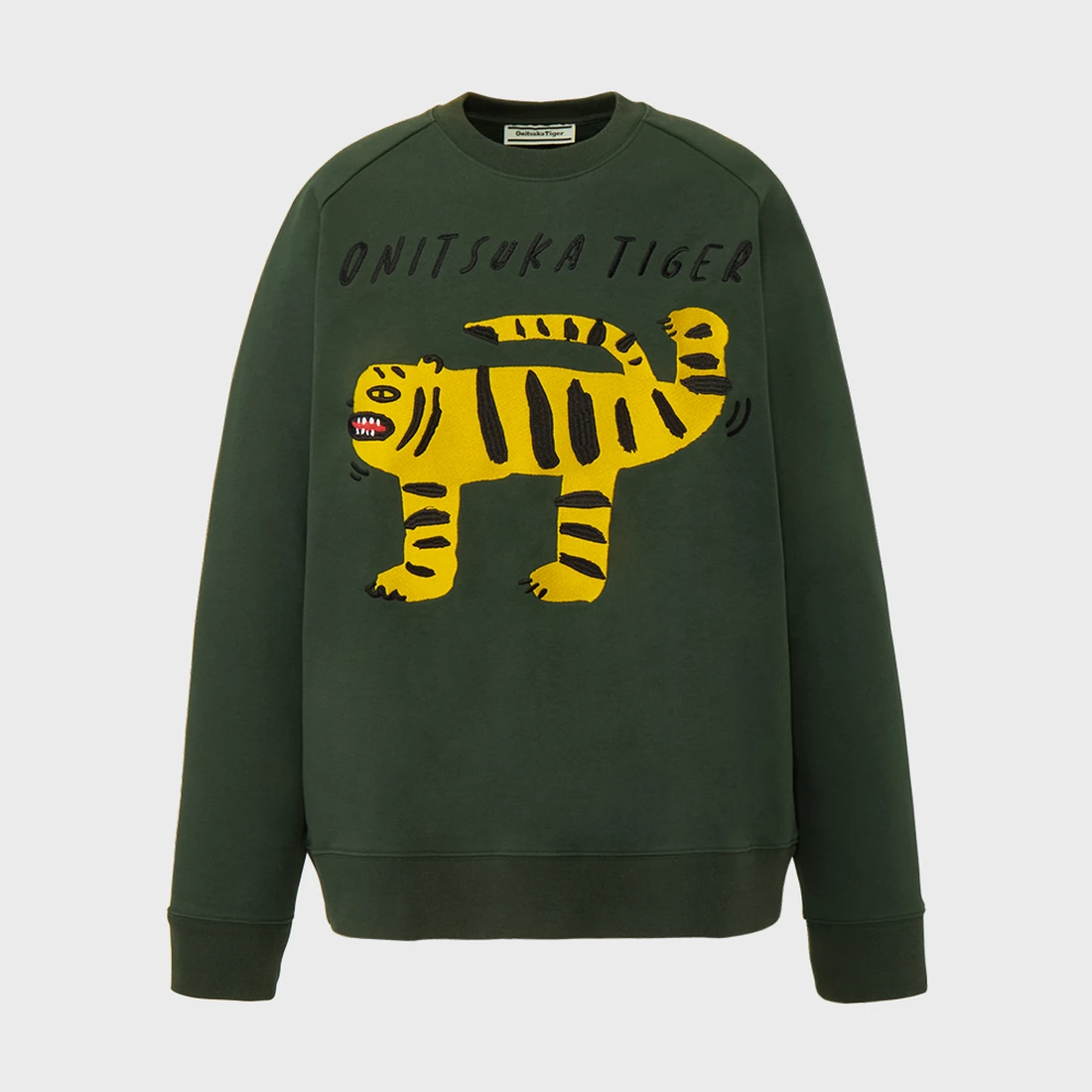 오니츠카 타이거 호랑이 자수 맨투맨 2183B622-200