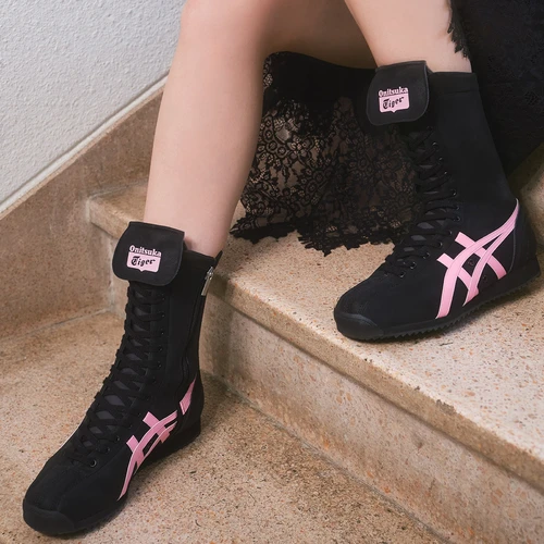 오니츠카 타이거 멕시코 66 복싱 블랙 블라썸 핑크