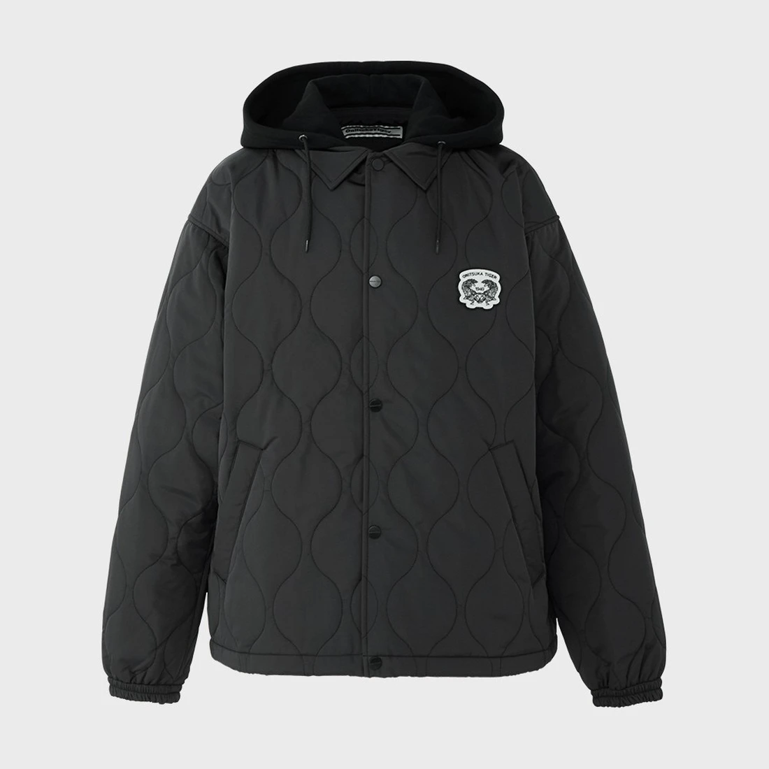 오니츠카 타이거 스몰 로고 퀼팅 자켓 2183B416-002