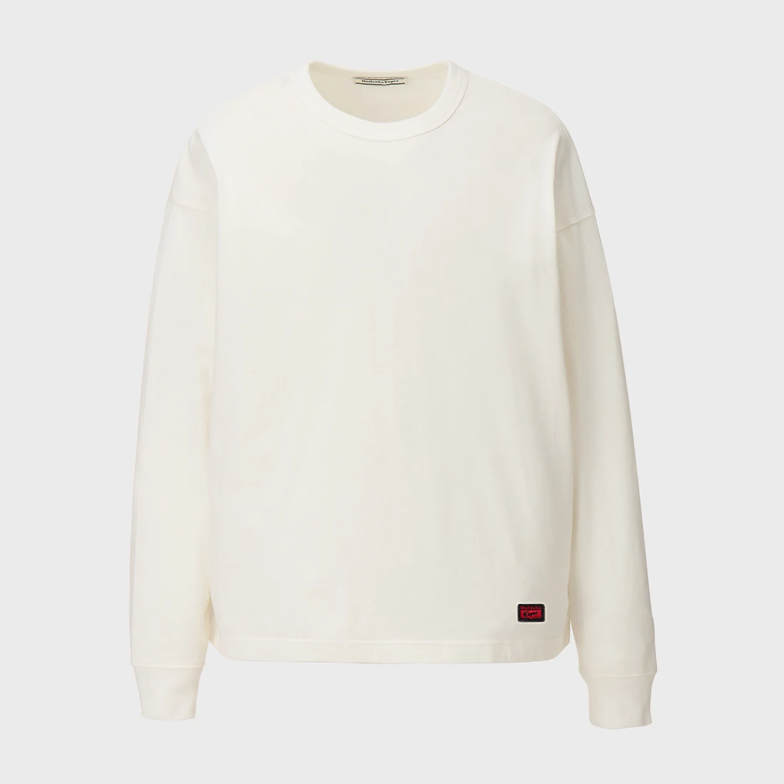 오니츠카 타이거 자수 패치 긴팔 티셔츠 2183B543-100