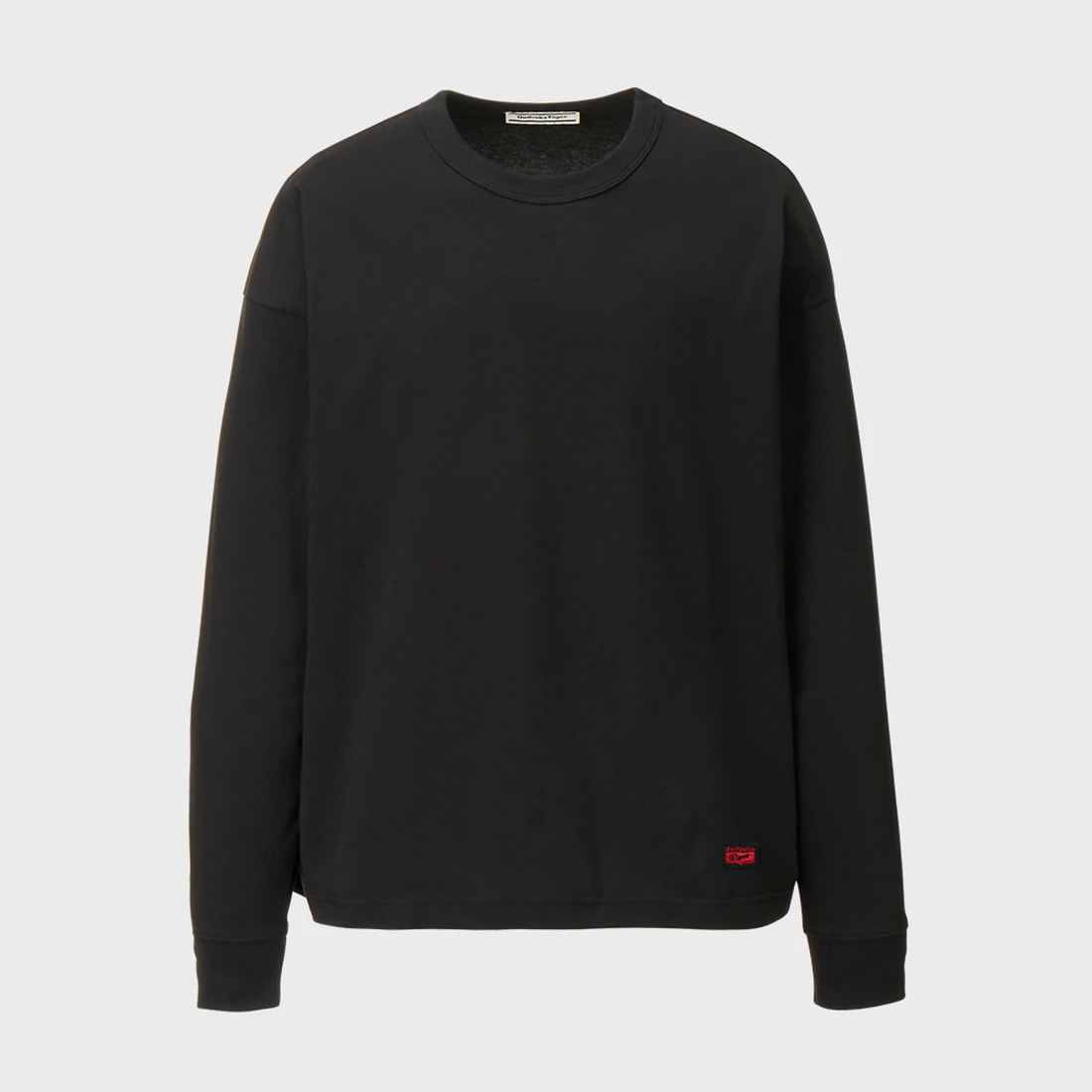 오니츠카 타이거 자수 패치 긴팔 티셔츠 2183B543-001