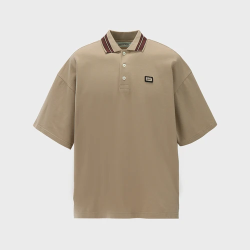 오니츠카 타이거 오버사이즈 폴로 셔츠