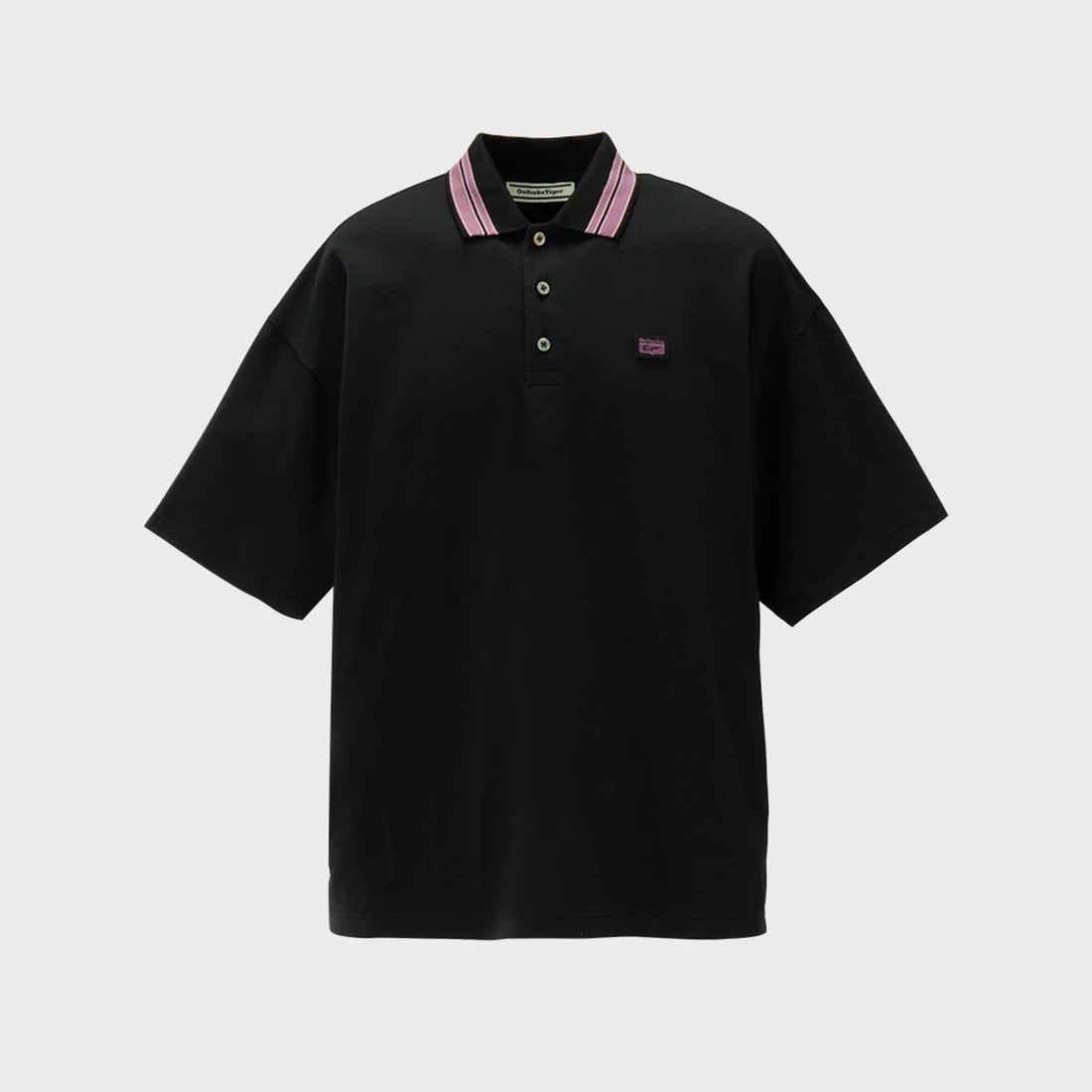 오니츠카 타이거 오버사이즈 폴로 셔츠 2181B049-001
