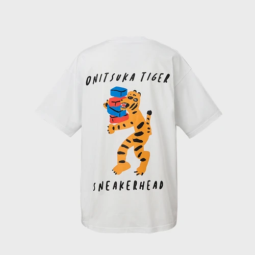 오니츠카 타이거 오버사이즈 그래픽 티셔츠