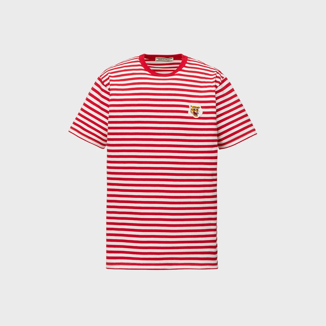 오니츠카 타이거 자수 패치 스트라이프 티셔츠 2183B430-600