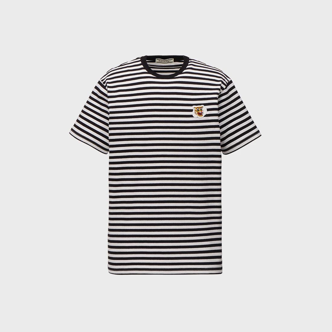 오니츠카 타이거 자수 패치 스트라이프 티셔츠 2183B430-001