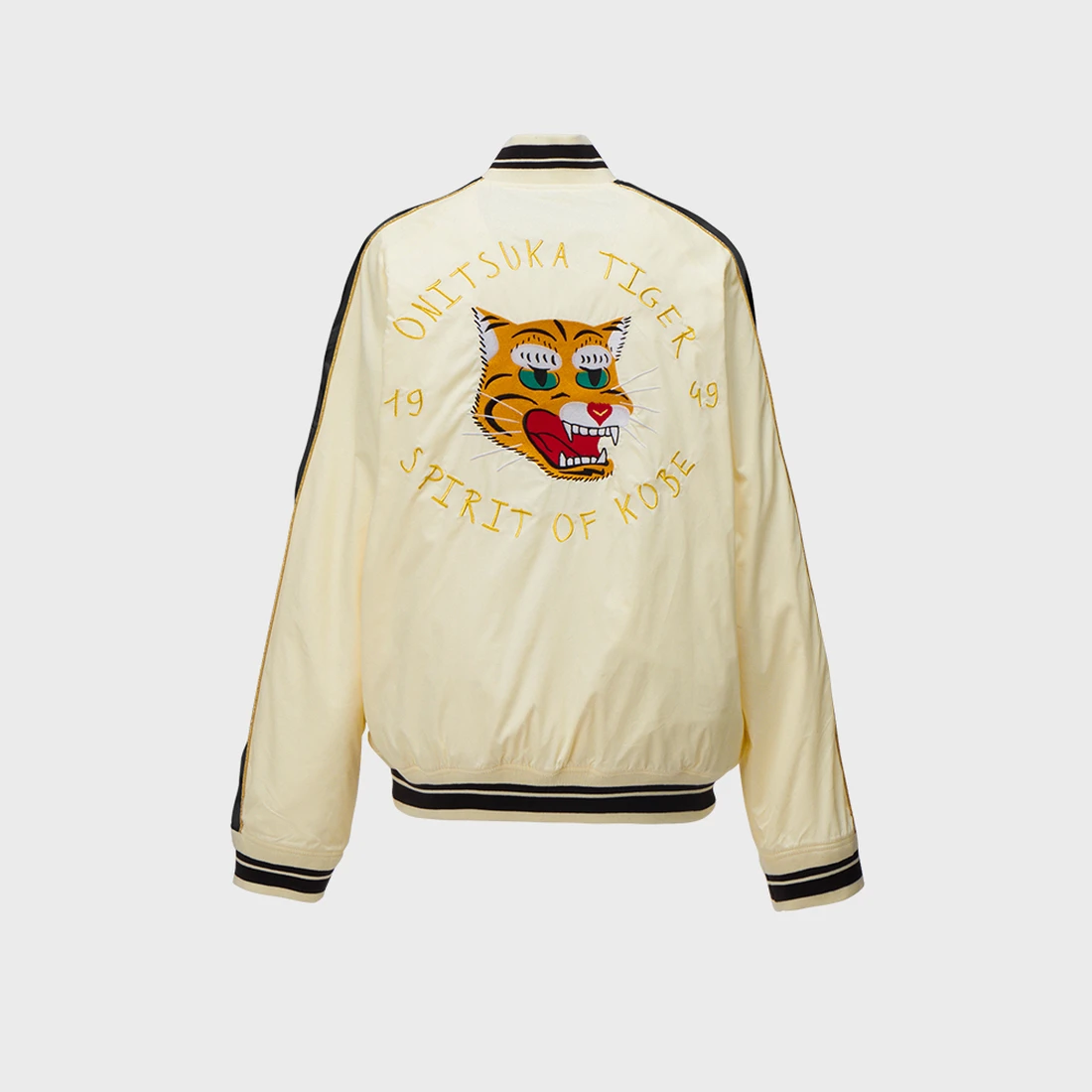 오니츠카 타이거 로고 자수 봄버 자켓 2183B437-700