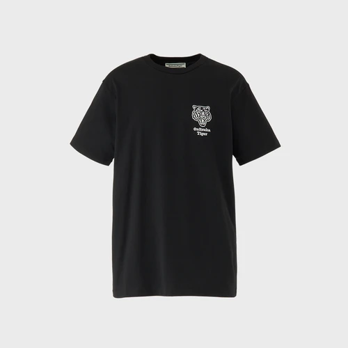 오니츠카 타이거 자수 그래픽 반팔 티셔츠