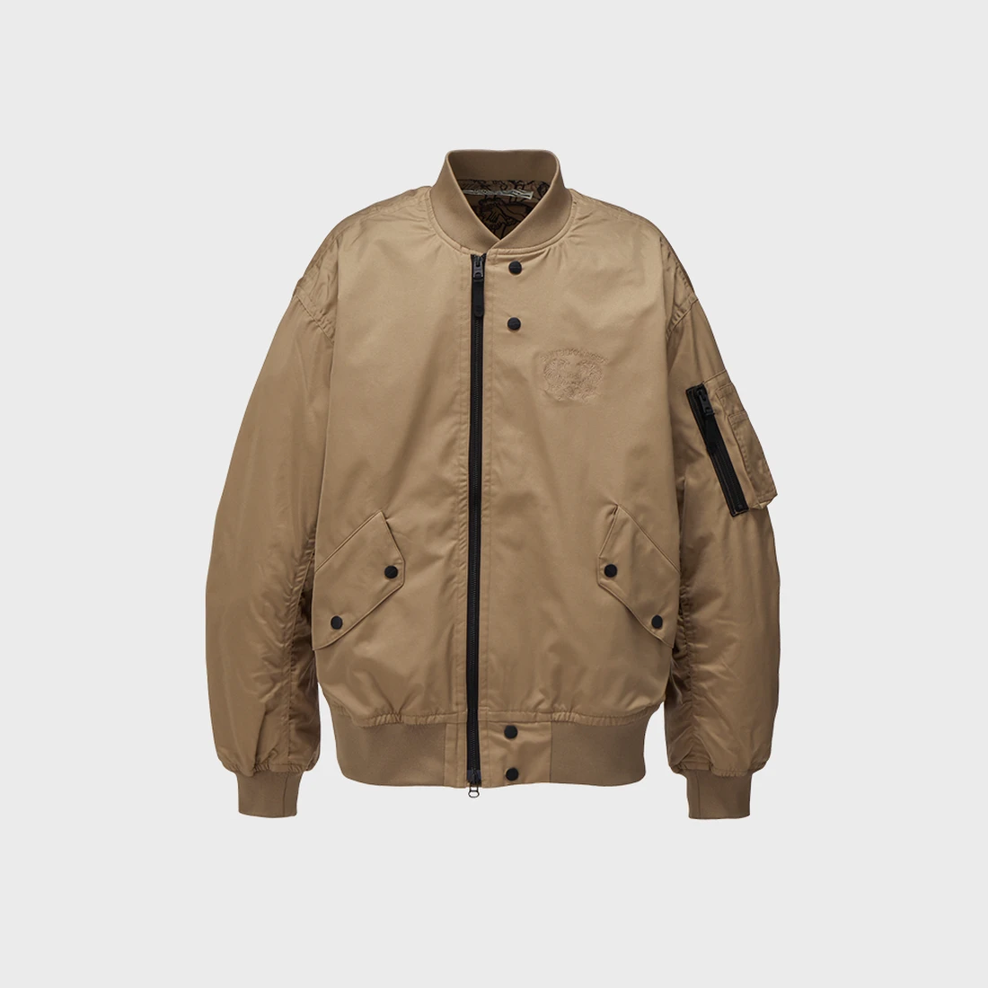 오니츠카 타이거 로고 자수 그래픽 봄버 자켓 2183B464-200
