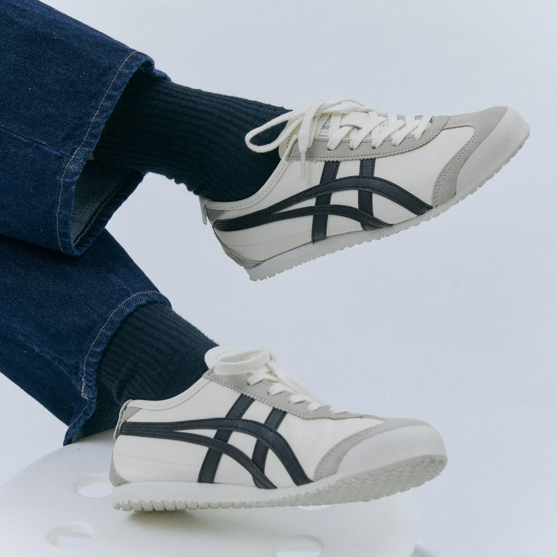 오니츠카 타이거 멕시코 66 아이보리 블랙 1183C102-752