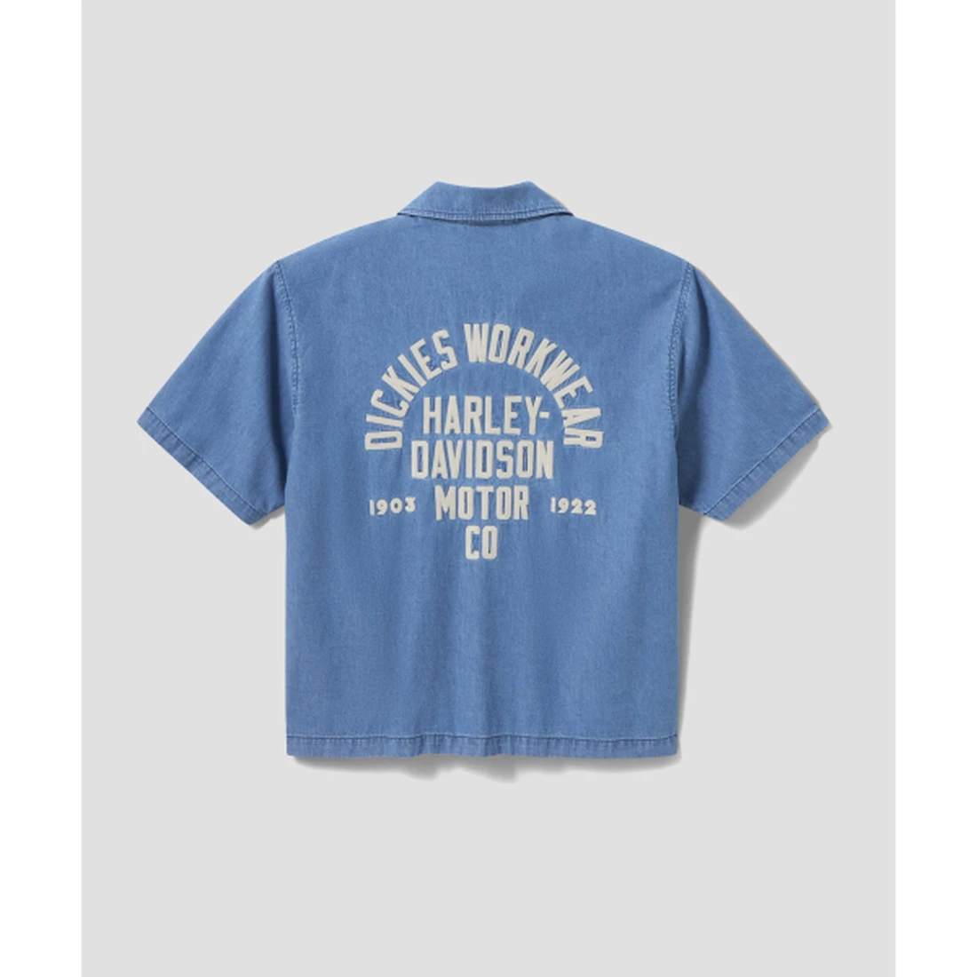 디키즈 X Harley Davidson 데님 샴브레이 셔츠 블루 샴브레이 DK0A882Z0BU