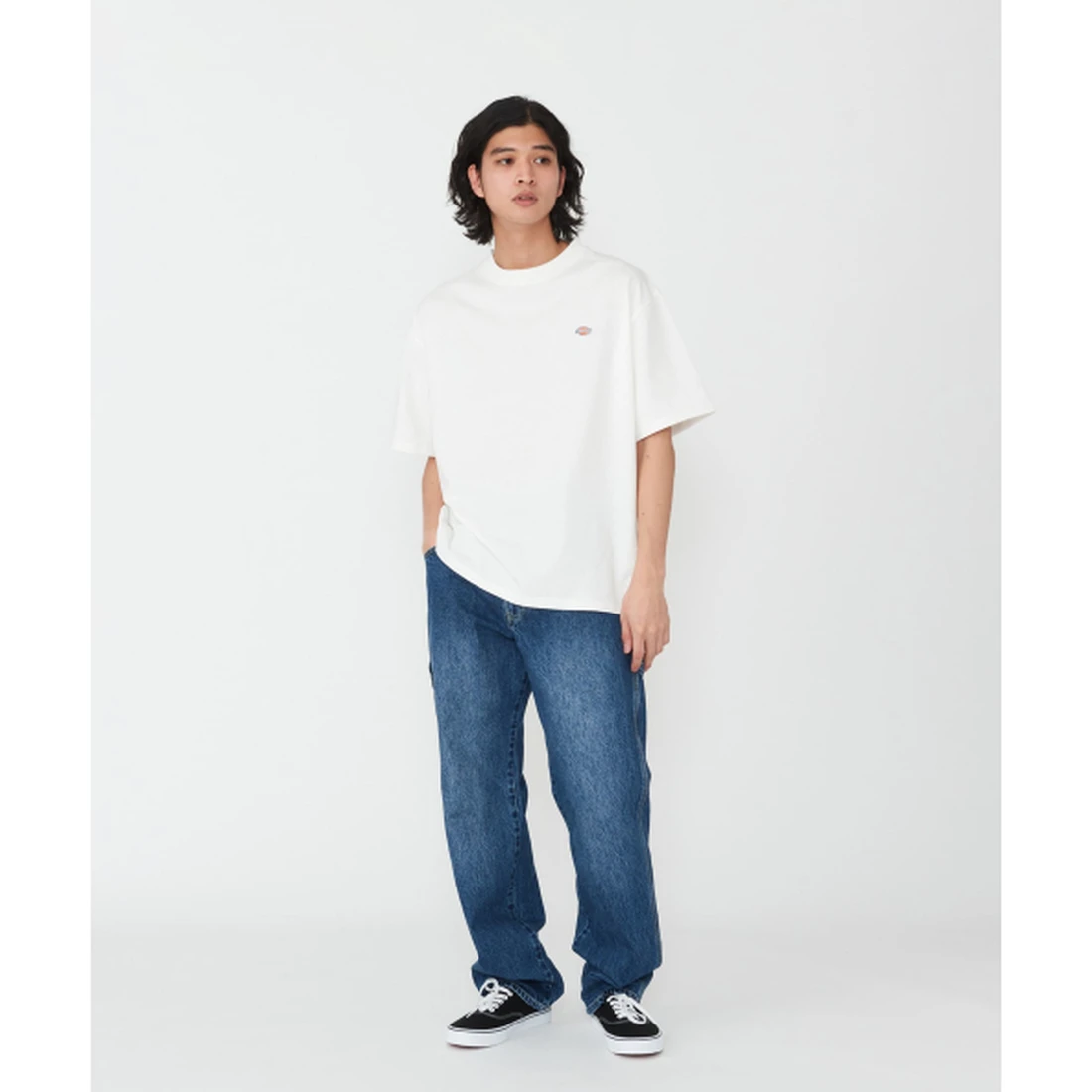 디키즈 KAIHARA DENIM 페인터 팬츠 미디엄 블루 DK0A8D7JBL8