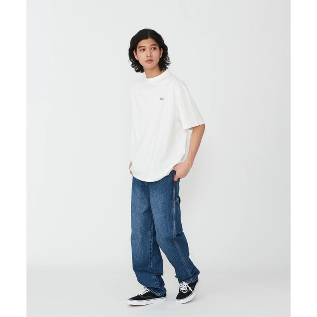 디키즈 KAIHARA DENIM 페인터 팬츠 미디엄 블루 DK0A8D7JBL8