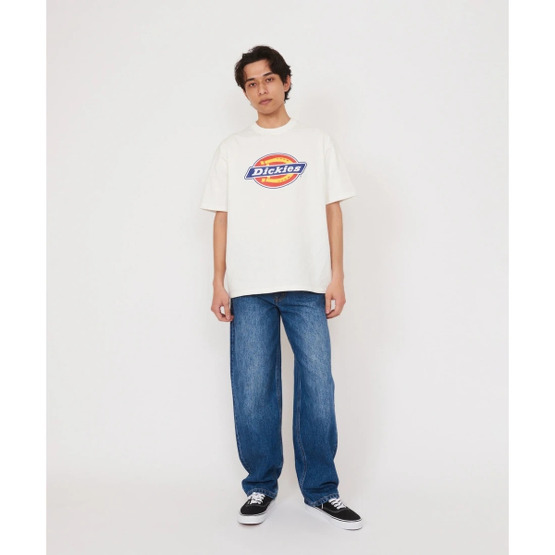 디키즈 KAIHARA DENIM 5포켓 배기 팬츠 미디엄 블루 DK0A8CG7BL8