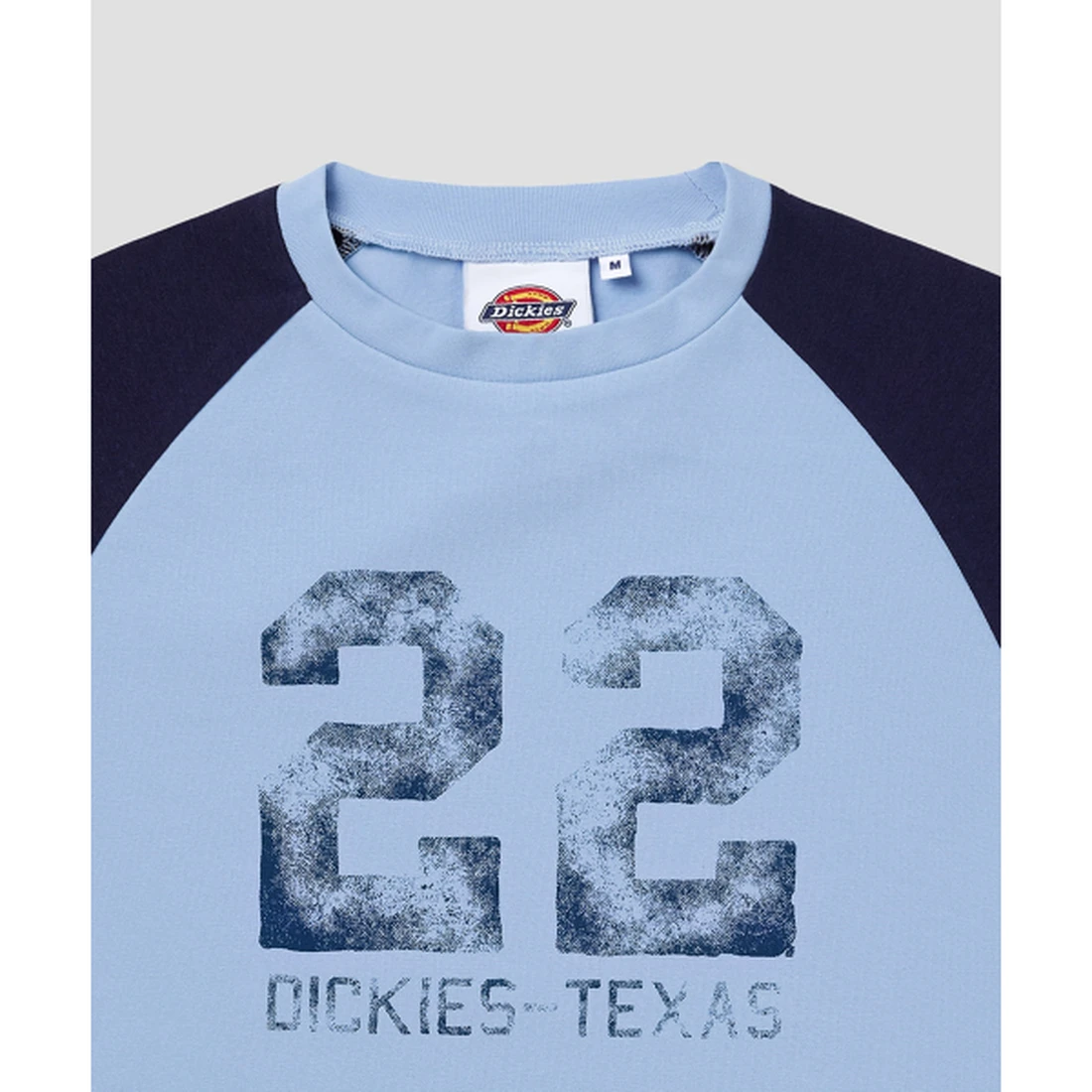 디키즈 1922 텍사스 래글런 티셔츠 스카이 블루 DIKW261LRTS002SB