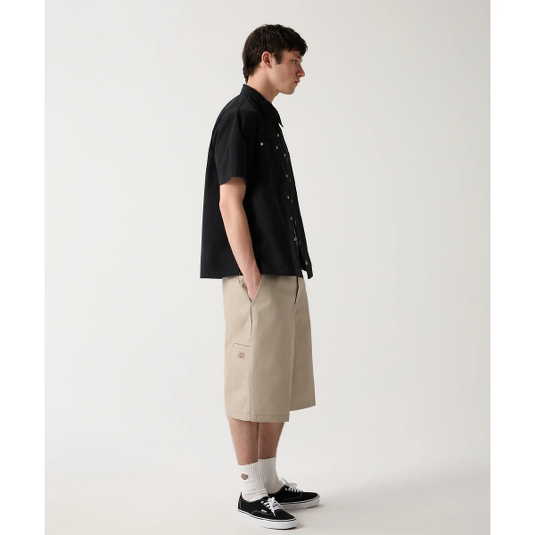 디키즈 42283 루즈핏 워크쇼츠 카키 그레이 DK011796M07