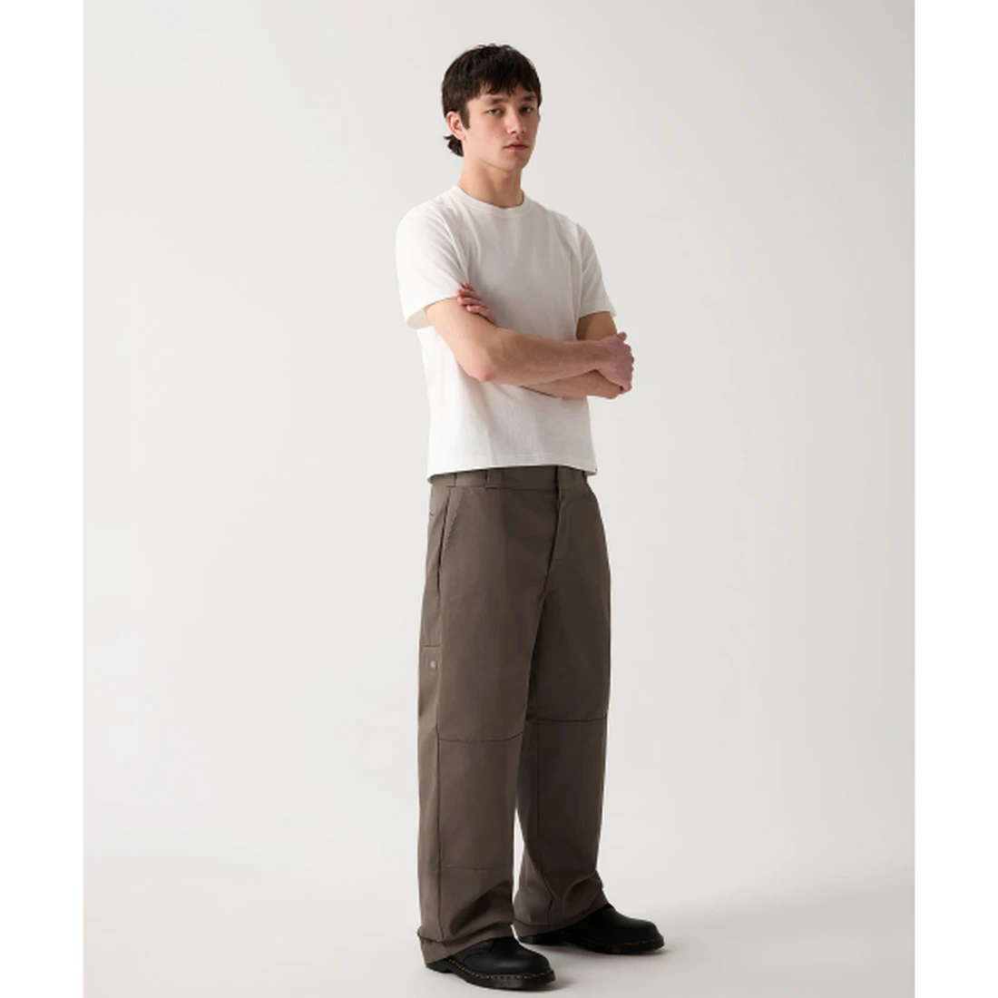디키즈 더블니 85283 루즈핏 워크팬츠 카키 브라운 DK010610M06
