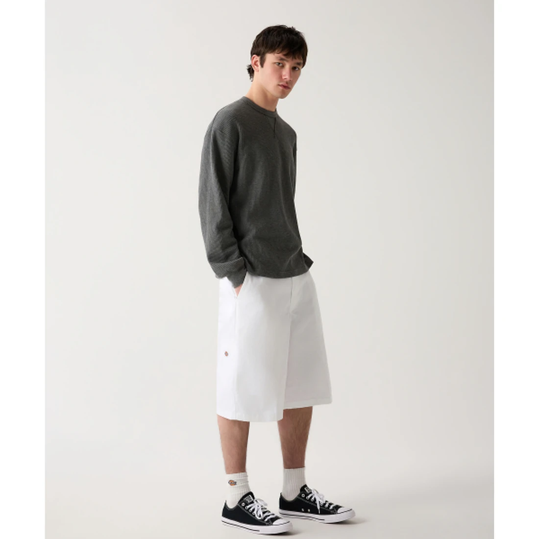 디키즈 42283 루즈핏 워크쇼츠 화이트 DK0117960WH