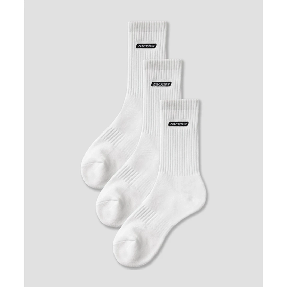 디키즈 [3PACK] 배너 로고 미드 삭스 화이트 DIKU263LASC003WH