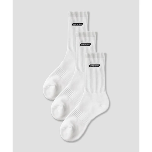 디키즈 [3PACK] 배너 로고 미드 삭스 화이트