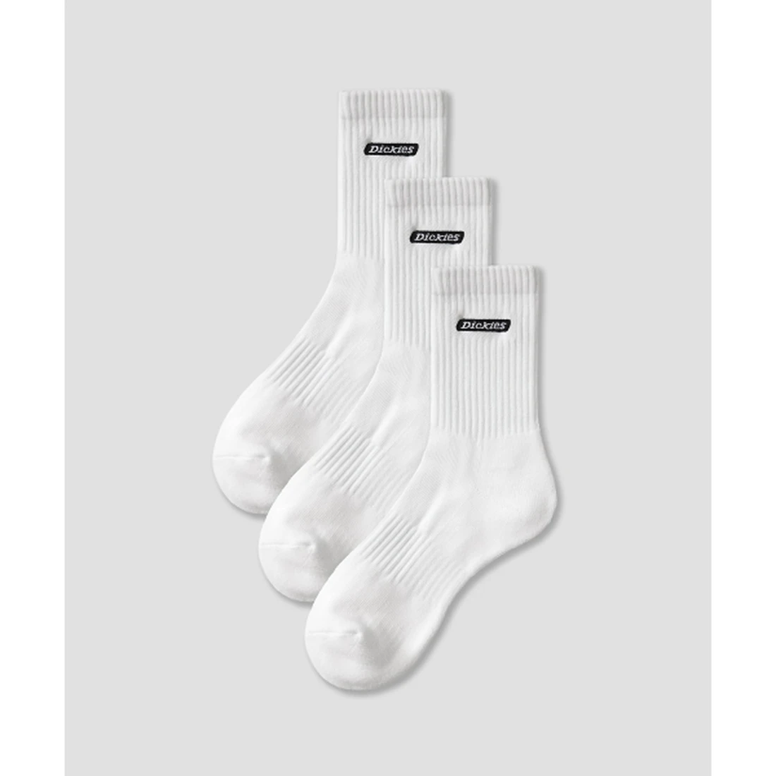디키즈 [3PACK] 배너 로고 삭스 화이트 DIKU263LASC001WH