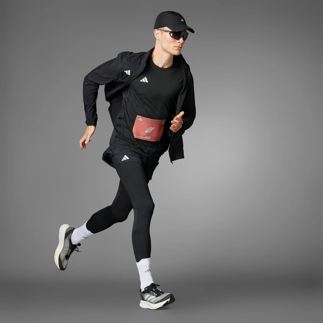 아디다스 아디제로 에센셜 러닝 티셔츠 블랙 - KR 사이즈 IN1156