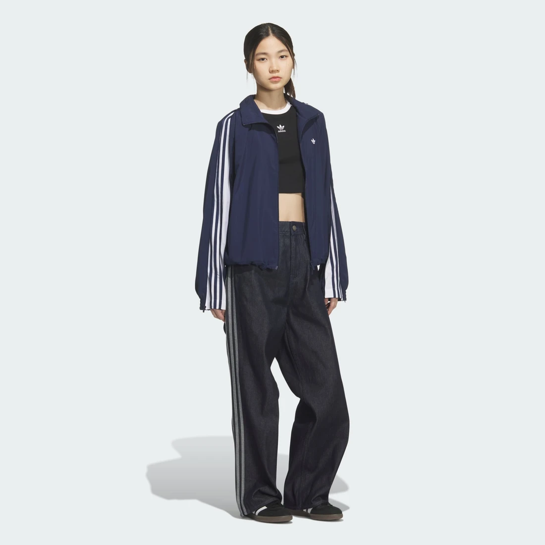 아디다스 3-스트라이프 ZIP 트랙 탑 HZ0851