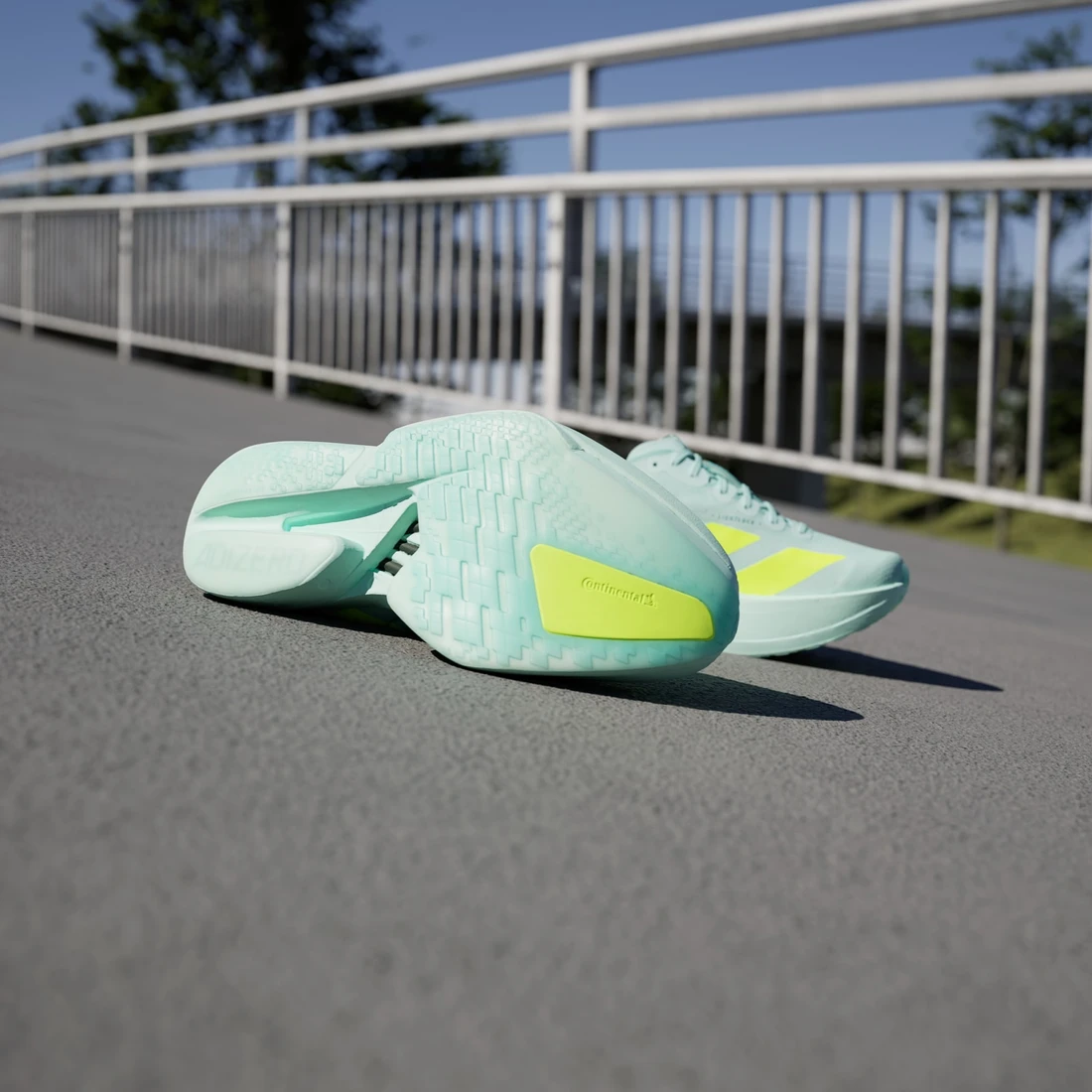 아디다스 아디제로 아디오스 프로 4 세미 플래쉬 아쿠아 루시드 레몬 우먼스 JR1243