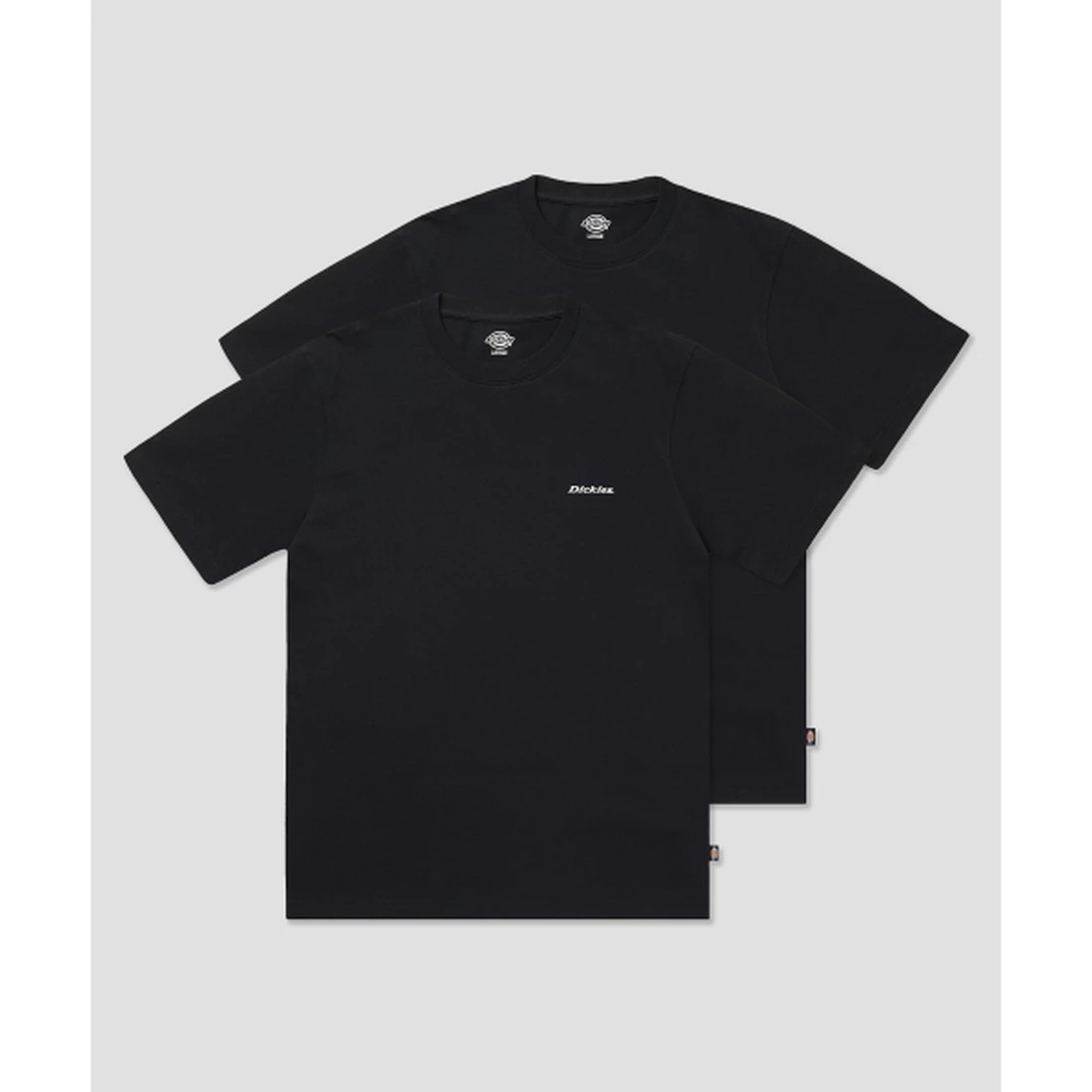 디키즈 [2PACK] 베이직 폰트 로고 티셔츠 블랙 / 블랙 DIKU263LRTS001BK