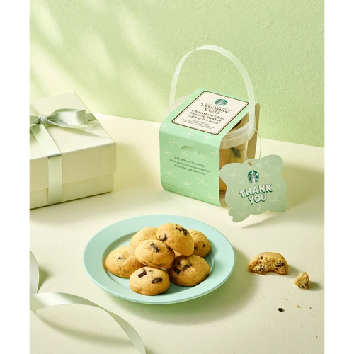 스타벅스 초콜릿 칩 쿠키 바스켓