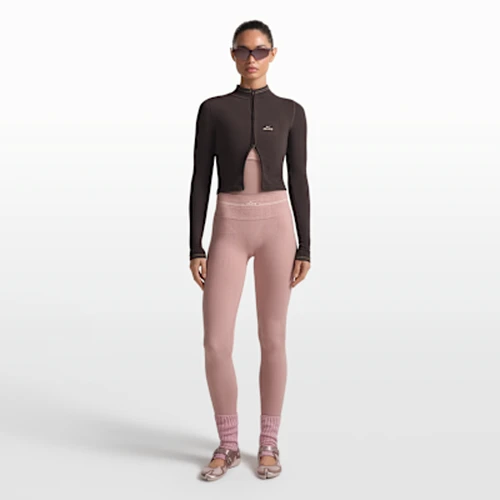 나이키스킴스 골지 심리스 하이웨이스트 26인치 레깅스 NSKM 히말라얀 NSKM 에크루 우먼스