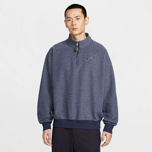 나이키 솔로 스우시 플리스 쿼터집 탑 미드나이트 네이비 (IQ3975-410)