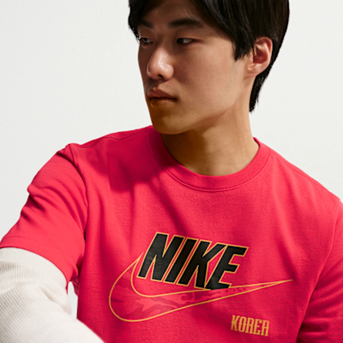 나이키 코리아 풋볼 티셔츠 글로벌 레드 (IQ2265-679) (논 마킹 버전) IQ2265-679