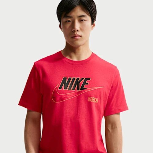 나이키 코리아 풋볼 티셔츠 글로벌 레드 (IQ2265-679) (논 마킹 버전)