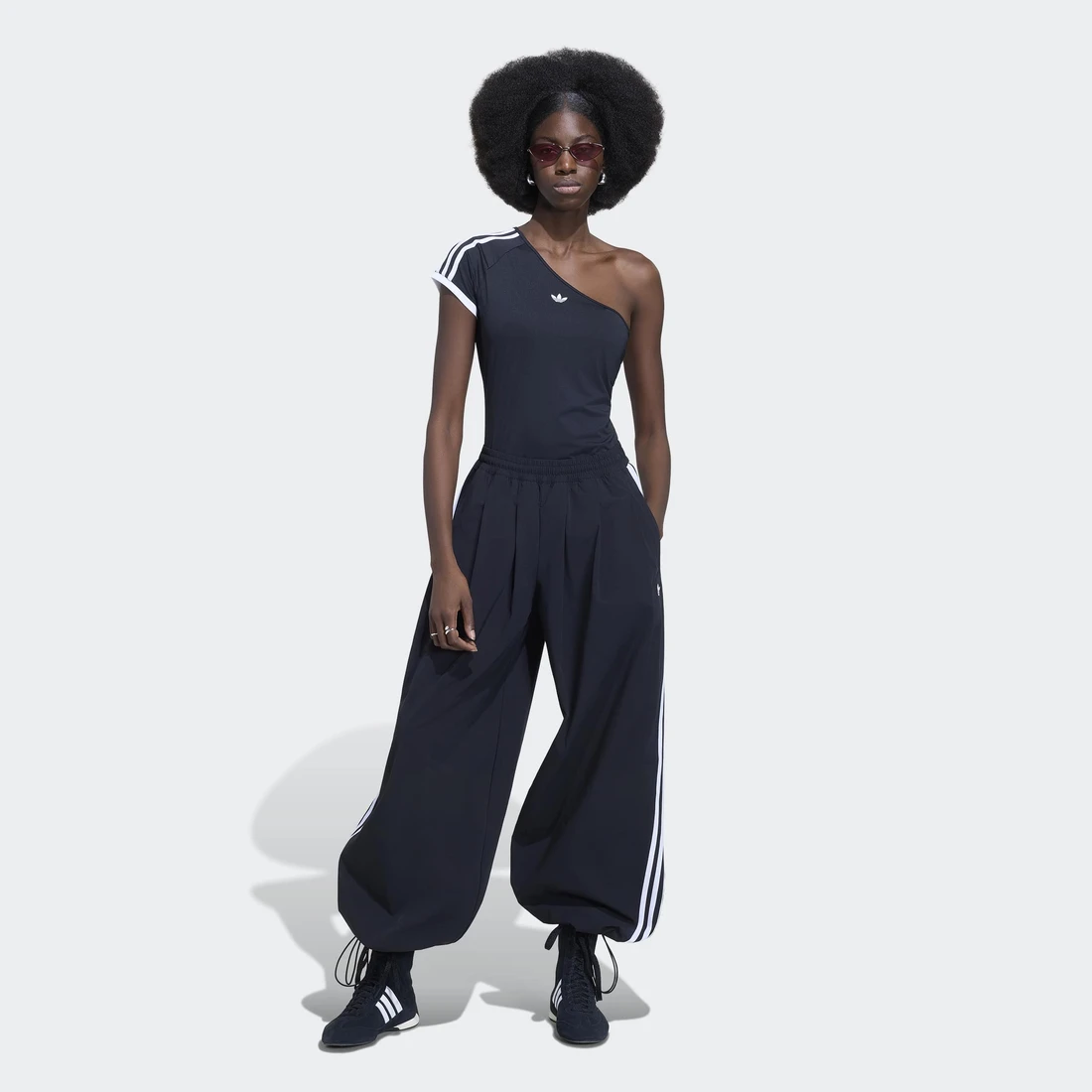 아디다스 아딜레늄 5.0 OG 아딜레늄 플리티드 트랙 팬츠 블랙 - KR 사이즈 우먼스 KY5185