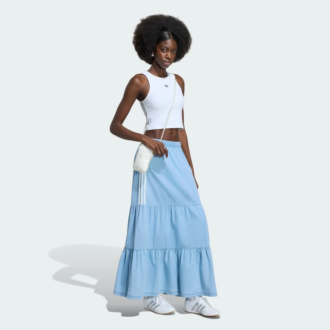 아디다스 아디다스 오리지널스 서머 글로우 데님 스커트 KY8113