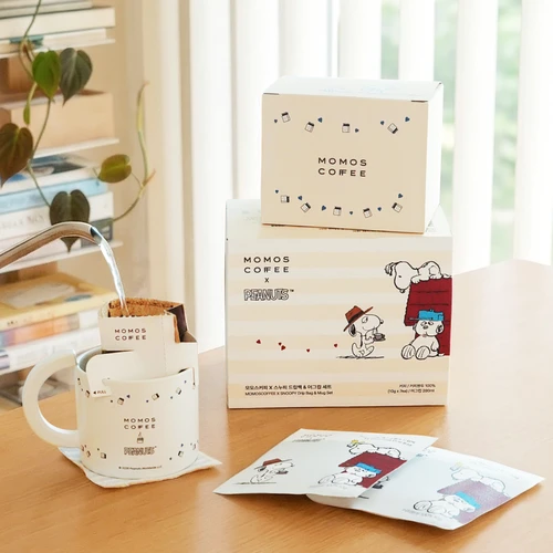 모모스커피 X 스누피와 형제들 드립백 & 머그컵 세트