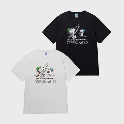 디스커스 애슬레틱 스누피와 형제들 베이스볼 티셔츠