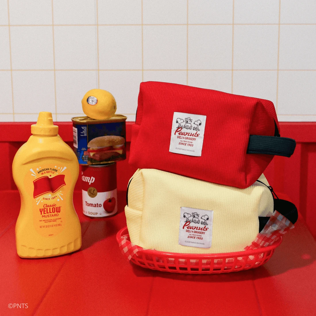 도넛바이닐샵 PEANUTS GROCERY POUCH (2colors) 3906409